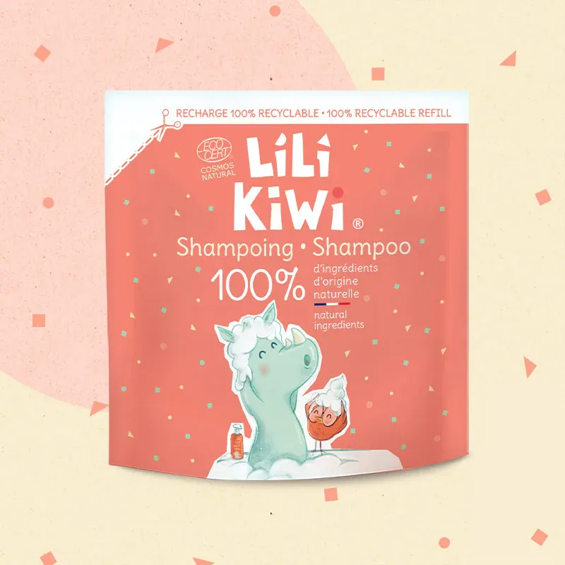 LILI KIWI švelnaus šampūno vaikams papildymas